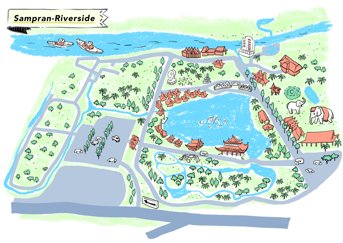 タイガイドの地図